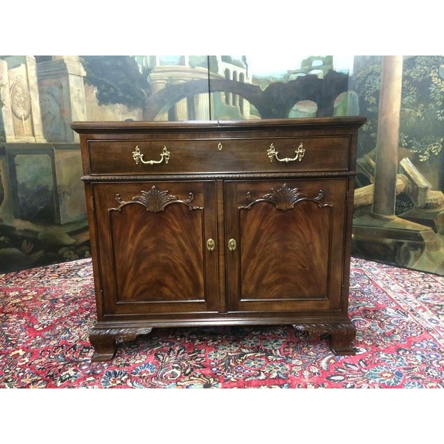 Item: Vintage Server by Henredon, “Rittenhouse Collection.” Age & Condition: Circa 1990-2000. Some dents and imperfections...