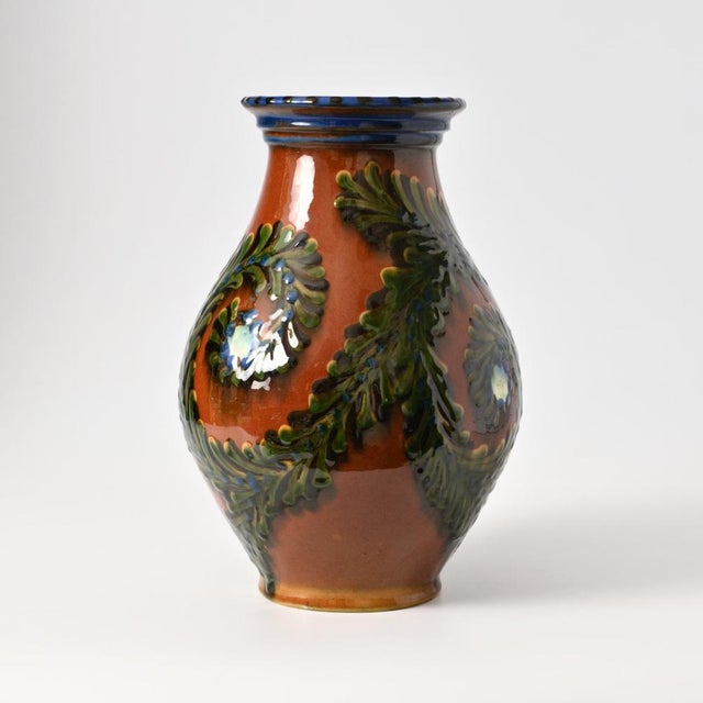 Antique Danish Vase from Kähler, 1920s For Sale - Image 4 of 11