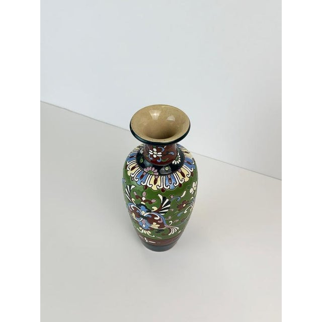 French Art Nouveau Vase in Faience, 1890s For Sale - Image 6 of 10
