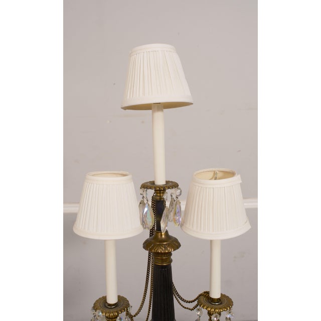 Age: Approx: 50 Years Old Details: Urn Shape Lamp Crystal Prisms Condition: Excellent Condition - Minor Signs Of Light...