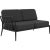 Ribbons black double right modular sofa by mowee dimensions: d83 x w148 x h81 cm (seat height 42 cm). Material: aluminium...