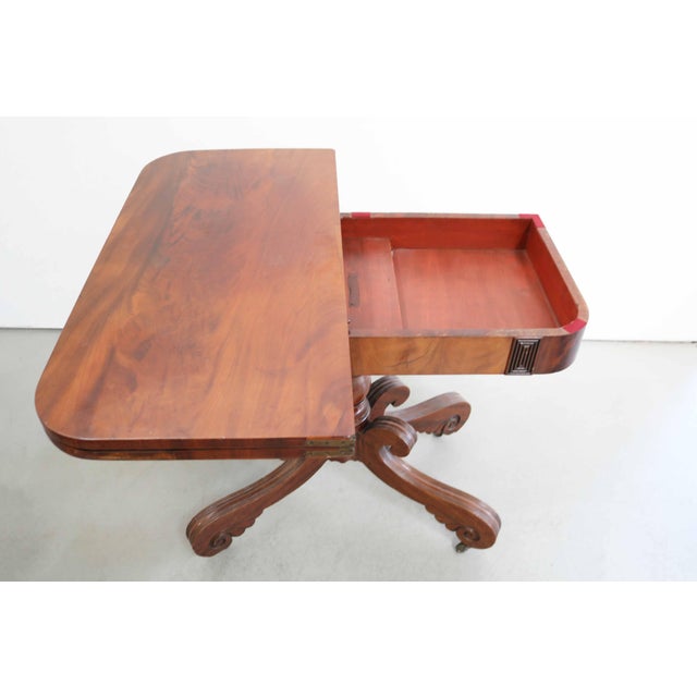 Wood Antique Regency William IV Gaming Table, England, 1825 For Sale - Image 7 of 13