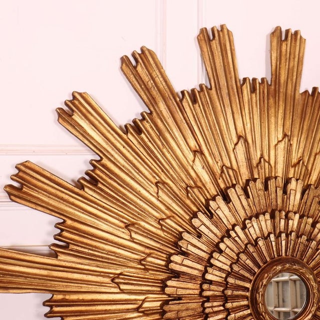 Italian Sunburst Mirrors, 1950s, Set of 2 For Sale - Image 9 of 16