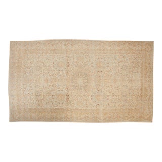 Vintage Distressed Kerman Carpet - 9'8" x 16'11" For Sale