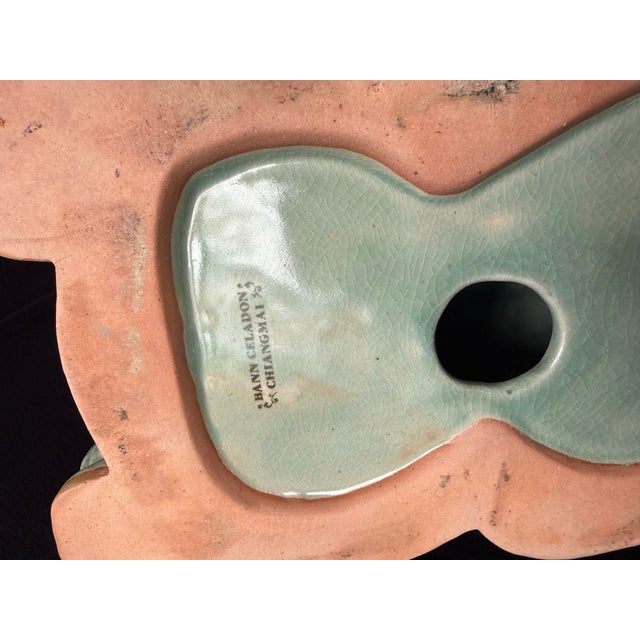 Late 20th Century Late 20th Century Thai Celadon Elephant Sculpture | Baan Celadon Workshop, Chiang Mai For Sale - Image 5 of 5