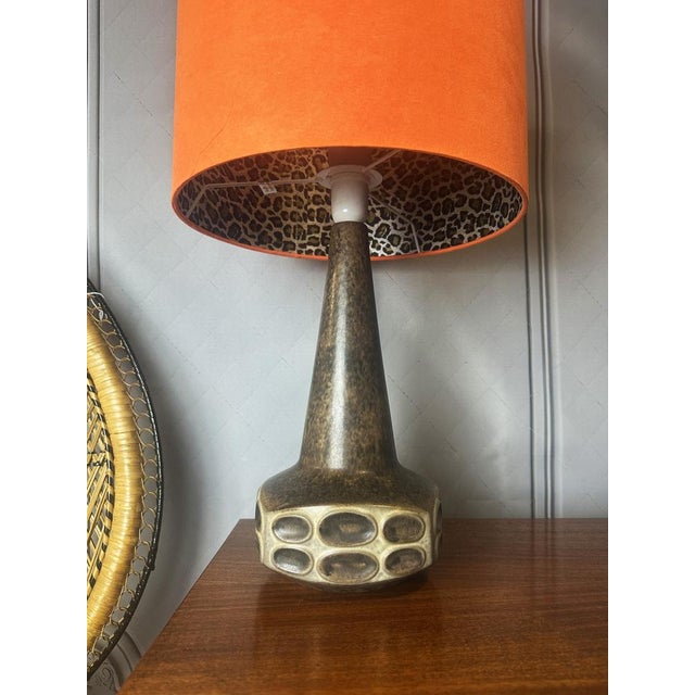 Vintage Danish Ceramic Table Lamp by Marianne Stark for Michael Andersen, 1960 For Sale - Image 10 of 12