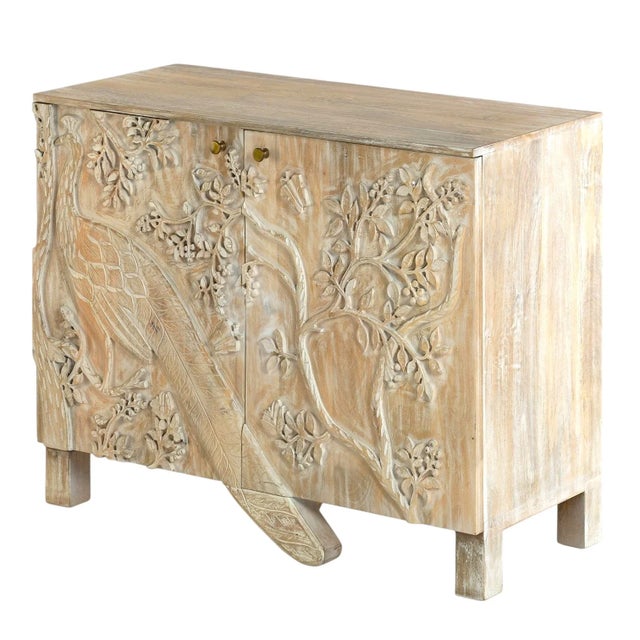 Loomlan Nayven Wood Two Doors Accent Cabinet For Sale In Washington DC - Image 6 of 7