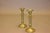 French Bronze Candlesticks with Diamond-Patterned Columns, 1910s, Set of 2 For Sale - Image 6 of 8
