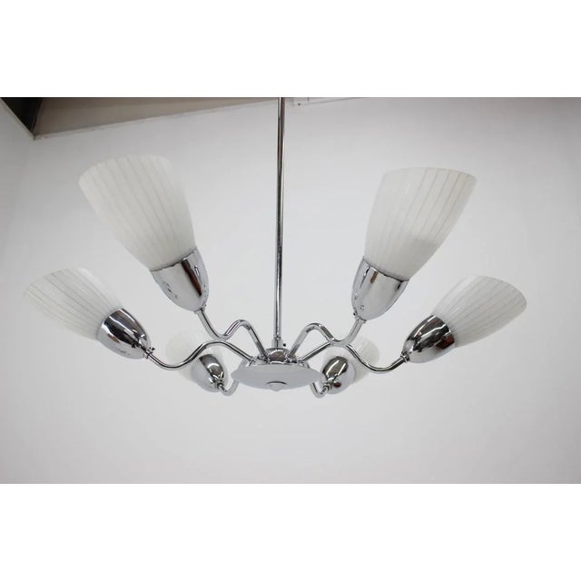 Mid-Century Chandelier from Elektroinstala Děčín, 1960s For Sale - Image 8 of 8