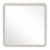 Fleur Home Carnival Muses Square Mirror in Useful Gray, 36x36 For Sale