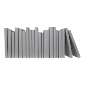 Decorative Books - Slate Oversized Paper Wrapped Books - Grey Books By The Foot