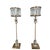 Metal Parfait Crystal Table Lamps by Currey & Company, Set of 2 For Sale - Image 7 of 7