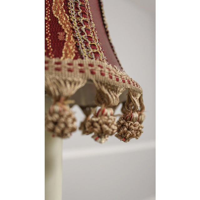 Traditional Baldwin Brass Candlestick Table Lamp W. Shade For Sale - Image 3 of 11