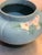 1930s Weller Pottery Blue/White Flower Planter For Sale - Image 5 of 5