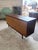 Refinished Vintage Open Cabinet Walnut Credenza For Sale - Image 4 of 9