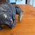 Metal Mid 20th Century Black Bear With Salmon Catch Painted Bronze For Sale - Image 7 of 12