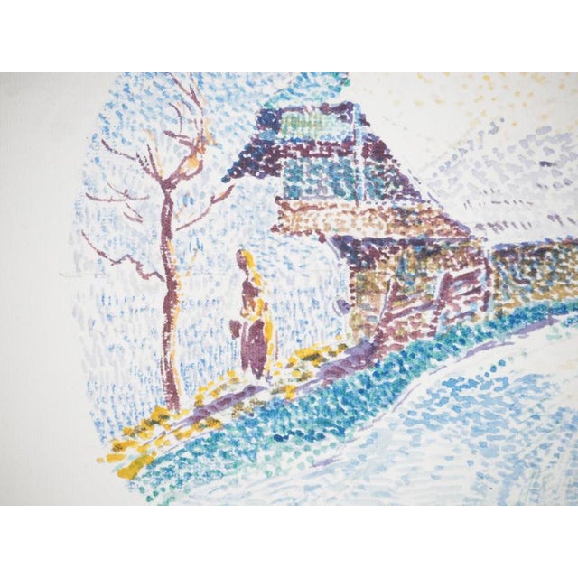 René Leverd, Switzerland, Chalet in Langnau, Watercolor For Sale - Image 3 of 11