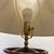 Ceramic Oxblood Table Lamp With Bell Shade, Asian Influenced For Sale - Image 7 of 11