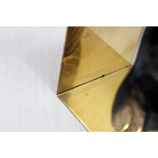 Mid-Century Brass Owl Bookends, Set of 2 For Sale - Image 9 of 13