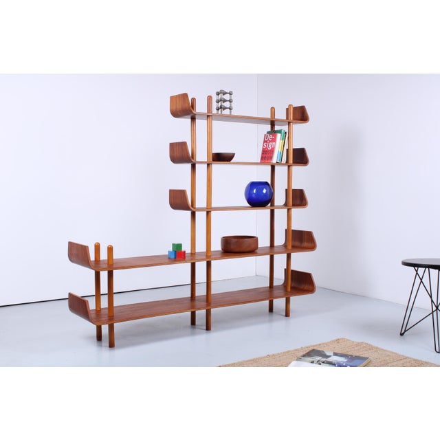 Teak Wall Unit by Willem Lutjens for Gouda Den Boer, 1950s For Sale - Image 15 of 18