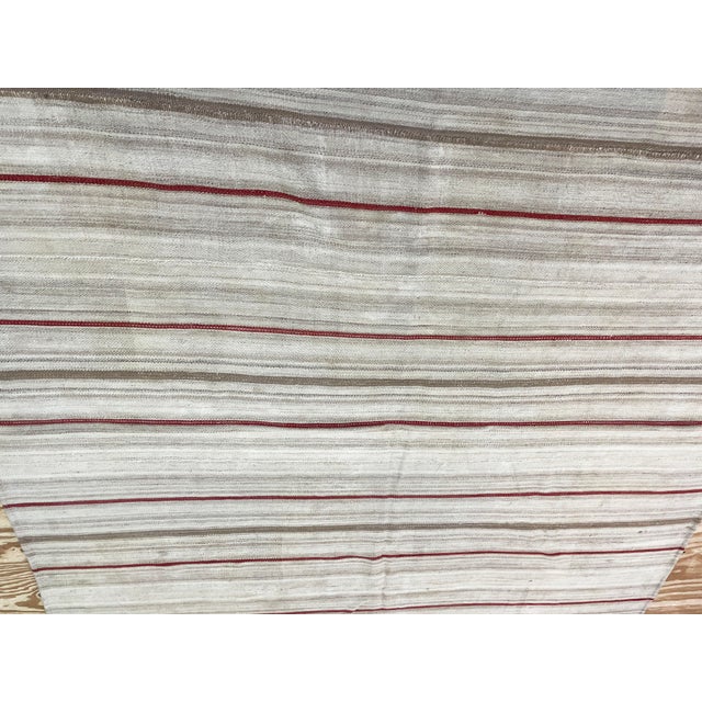 Mid 20th Century Vintage Mazandaran Kilim For Sale - Image 5 of 9