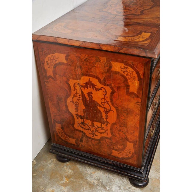 Wood Fabulous, Orientalist, Inlaid Lombardi Commode, circa 1830 For Sale - Image 7 of 9