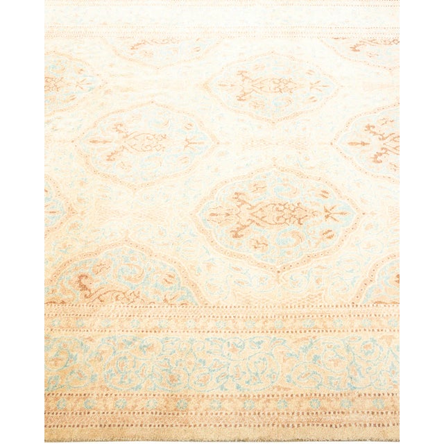 Solo Rugs Mogul, One-of-a-Kind Hand-Knotted Area Rug - Ivory, 4' 2" x 6' 0" For Sale - Image 4 of 8