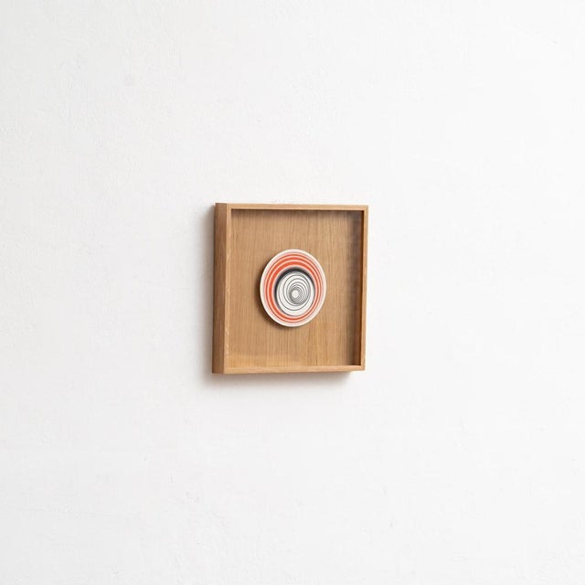 1980s Marcel Duchamp, Lanterne Chinoise Rotorelief from Konig Series 133, 1987, Wood For Sale - Image 5 of 15