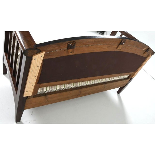 Brown Swedish Empire Sofa Late 19th C Finely Upholstered W Inlay For Sale - Image 8 of 9