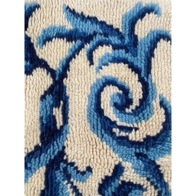 Textile Vintage French Hand Knotted Cogolin Rug For Sale - Image 7 of 10