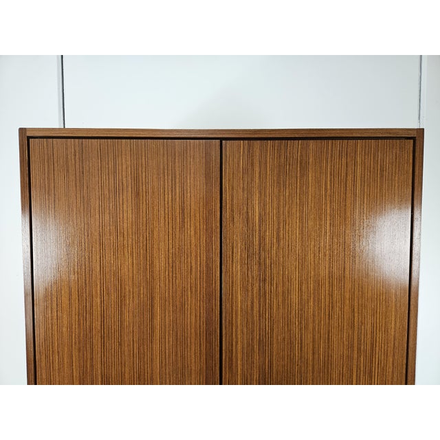 1960s Mid-Century Veneered Wardrobe with Two Doors, 1960 For Sale - Image 5 of 18
