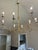Italian Custom San Francisco Designed, Italian Fabricated Gold Leaf Chandelier For Sale - Image 3 of 5