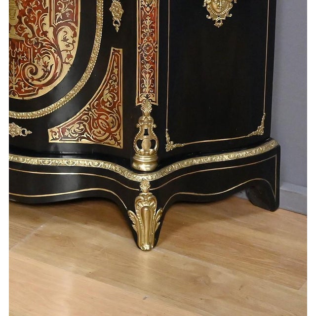 19th Century Napoleon III Boulle Marquetry Console Table from Maison Coignerai For Sale - Image 16 of 18