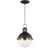 Thomas O'Brien By Visual Comfort Studio Hanks 1-Light Mini Pendant in Midnight Black For Sale