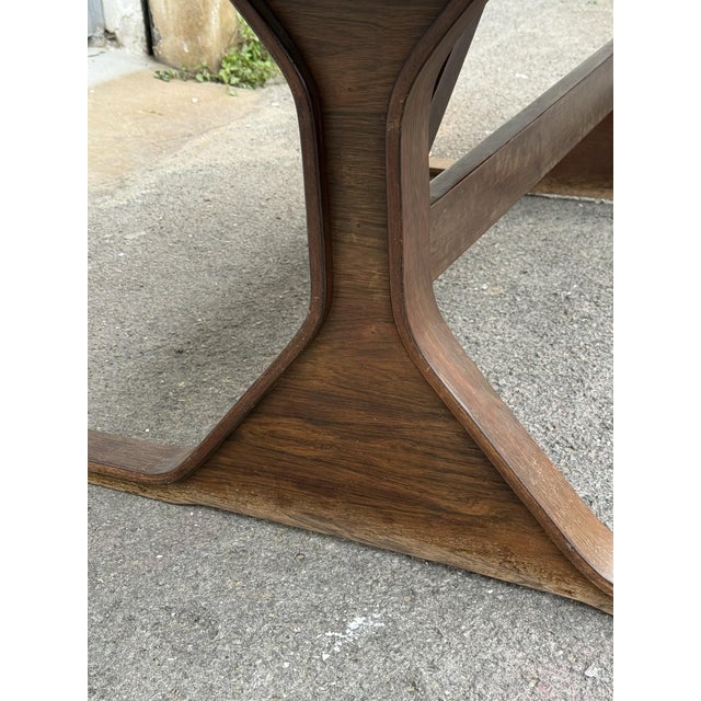 Brown Rosewood Table by Gianfranco Frattini for Bernini, 1960s For Sale - Image 8 of 10
