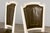 Antique French Louis XVI Style Painted Chairs With Olive Green Leather - A Pair For Sale - Image 15 of 18