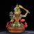 Vintage Liuli Glass Manjushri Bodhisattva Sculpture For Sale - Image 4 of 10