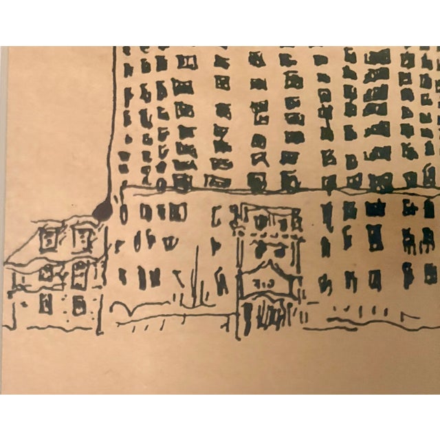 Wood 1990s Original Cityscape "Between W. 94th and 95th", Signed by Artist For Sale - Image 7 of 9