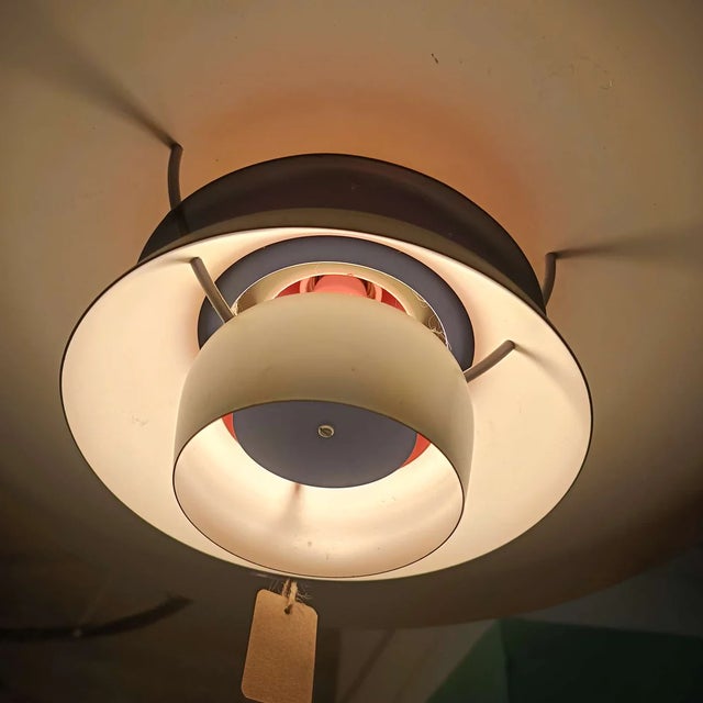 Vintage ph5 pendant lamp designed by poul henningsen for louis poulsen in denmark in the 1950s, featuring an iconic...