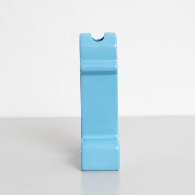 2020s Shiva Capsule Limited Edition Blue Vase attributed to Ettore Sottsass For Sale - Image 5 of 12