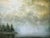 Polarity by Brian Sostrom | Acrylic on panel Landscape with trees and cloudy sky over water For Sale