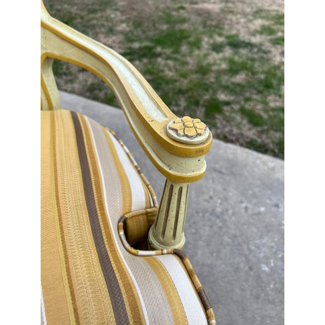 Vintage Hibriten French Style Bergere Chair For Sale - Image 12 of 13