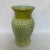 Hand Painted Green /Honey Ceramic Tall Vase. Created in Italy.