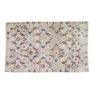 Vintage Oushak Hand Knotted Wool Rug, 6'x9'8" For Sale