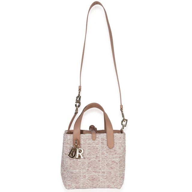 Rose Des Vents Tweed Small Toujours Vertical Tote For Sale In New York - Image 6 of 7