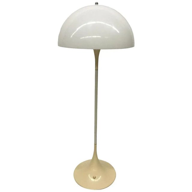 White Danish Panthella Floor Lamp by Verner Panton for Louis Poulsen, 1970s For Sale - Image 8 of 8