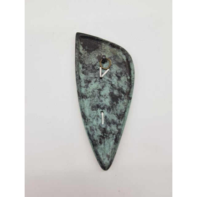 Mid-Century Modern Vintage Wall Thermometer in Brass, 1960s For Sale - Image 3 of 8