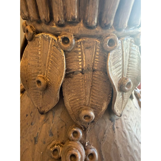 1980s Barry Dixon Large Foliage Urn Lamp For Sale - Image 13 of 17