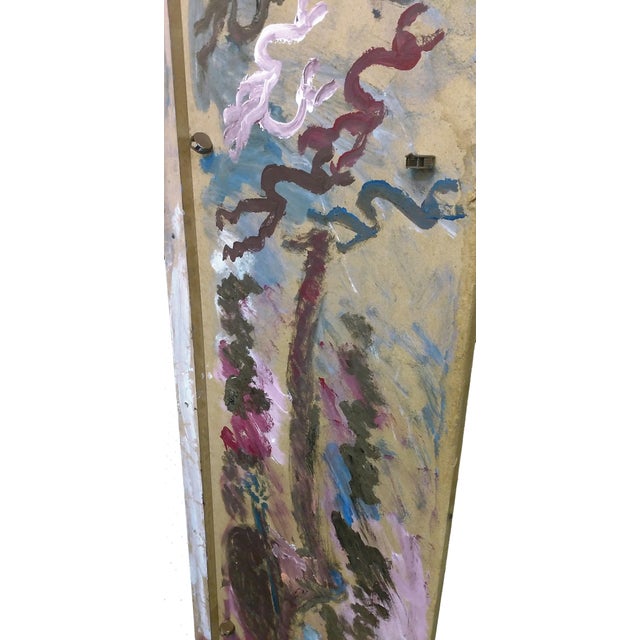 Original mixed media painting on wood. Hand signed on front by Purvis Young. The artwork is in excellent condition....