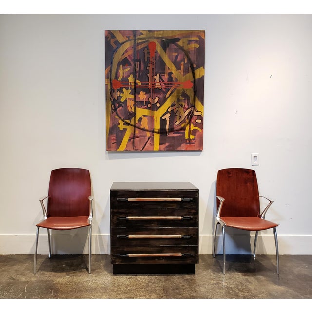 Lionel Lamy Postmodern Painted Chest of Drawers by Artist Lionel Lamy For Sale - Image 4 of 9